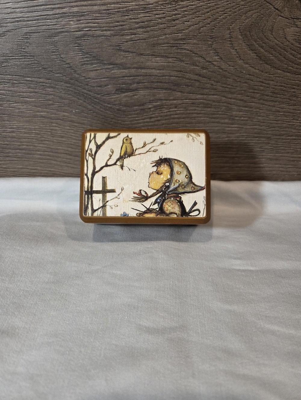 Reuge Vintage Music Box Made In Switzerland Working Condition Little Girl Image